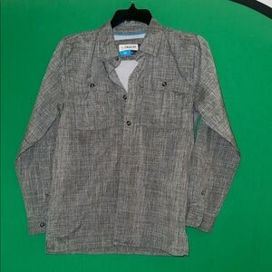 Magellan Outdoors Men's Gray Vented Fishing Utility Shirt - L